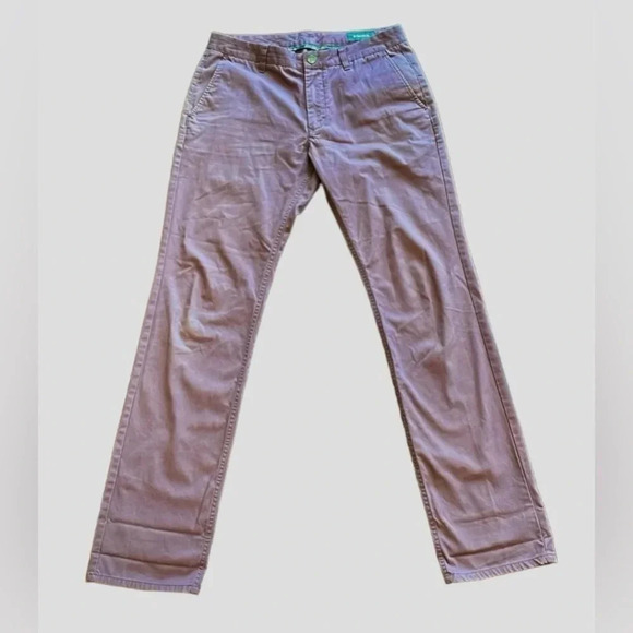 Bonobos Lilac Chinos 100% cotton Straight Men’s size 32 X 34 Casual Preppy Slim - Picture 2 of 11